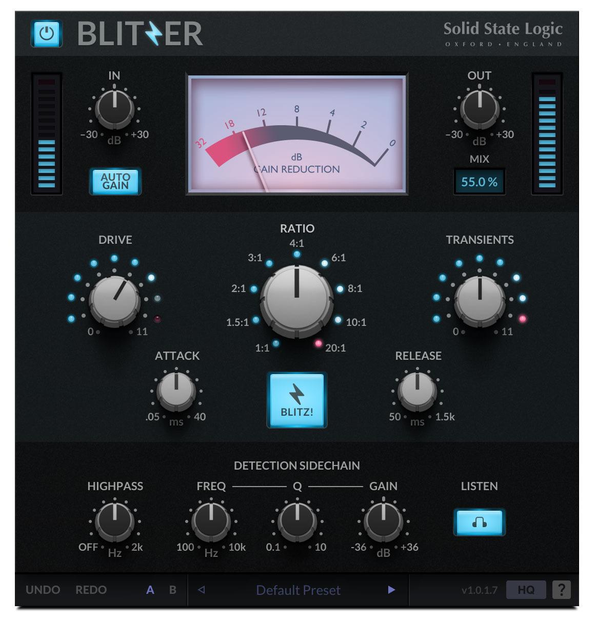 Solid State Logic SSL Blitzer, FlexVerb, G3, DeEss